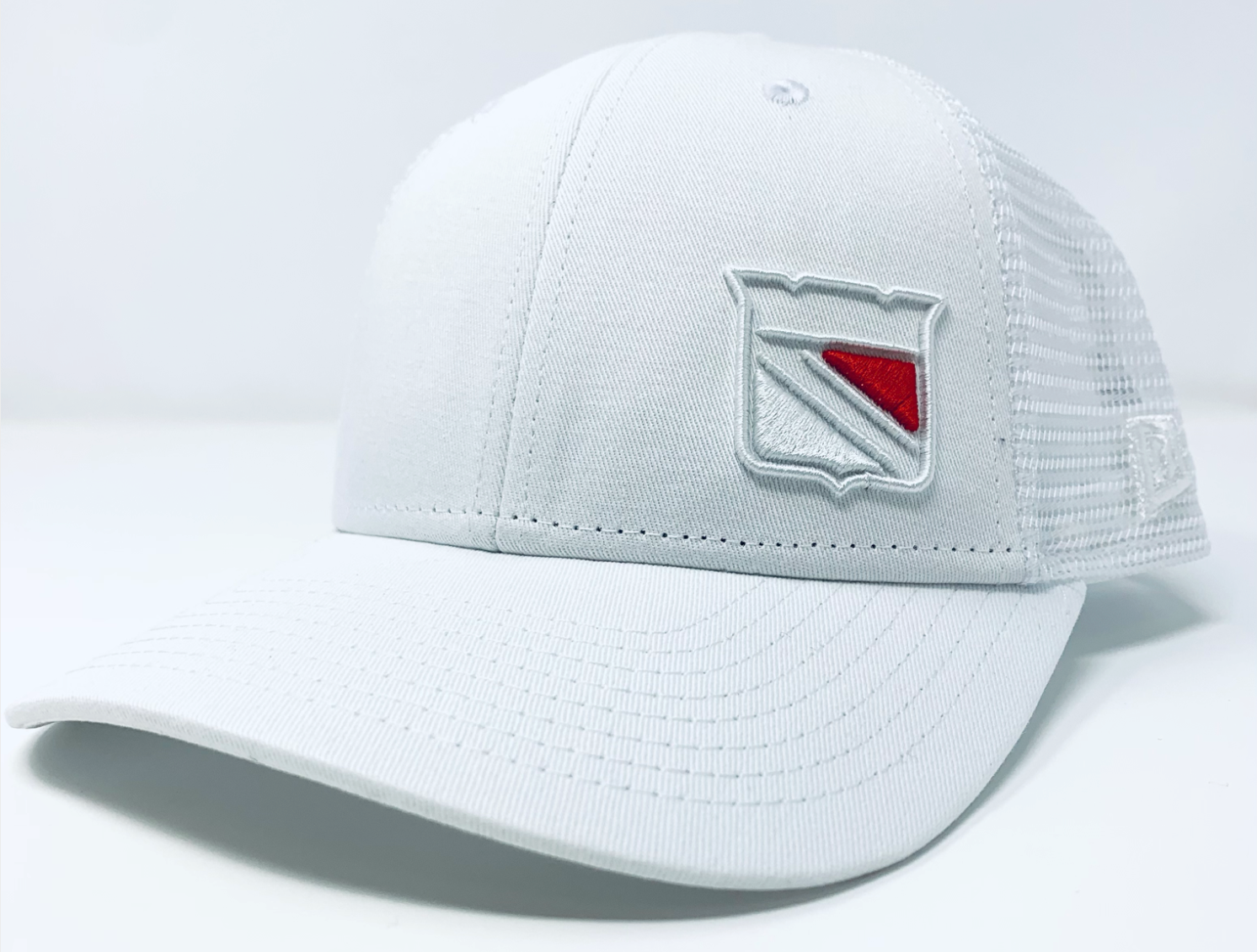 *LIMITED EDITION* White 3D Ghost Logo Trucker Hat cjr-hockey-shop