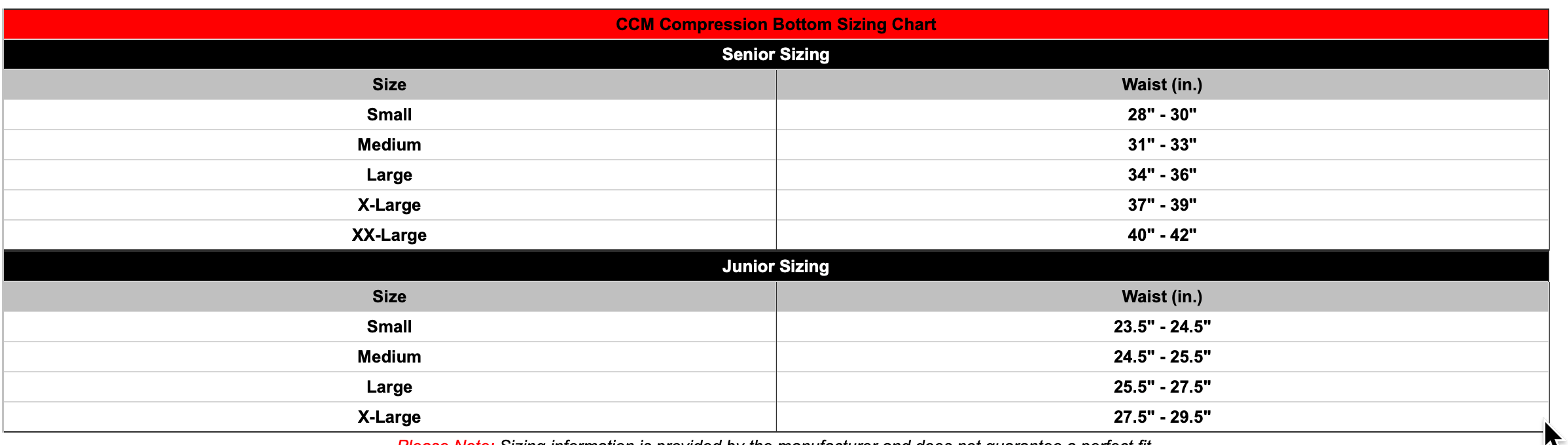 CCM Compression Pant w/Cup or Pelvic Gaurd cjr-hockey-shop